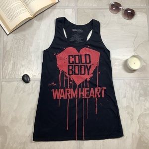 Warm bodies Hot topic tank top small black red